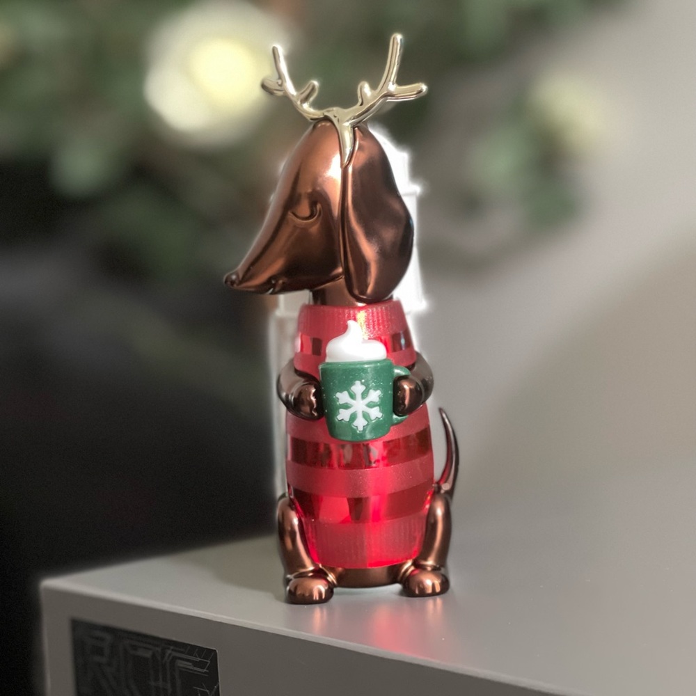 BBW Christmas Reindeer Dachshund Dog • Sippin on Coco / Coffee • Wallflower Plug